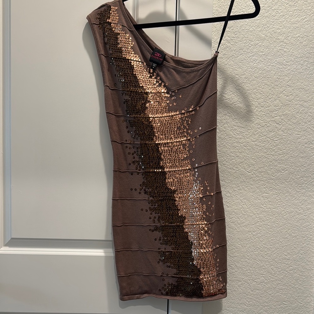 Elegant Sequin One-Shoulder Dress